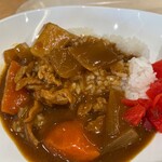 港区役所　レストランポート - 醤油ラーメン・半カレーセット700円