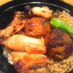 Toriyoshi - 各種部位の焼き鶏がタップリ載ってます