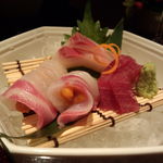 ゼックスウエスト 炙り焼き＆寿司 アン - 鮪・縞鰺・鯛の雲丹巻き