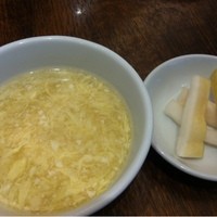 青菜 丸の内ブリックスクエア店 - スープ、つけもの
