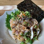 IZAKAYA 晴レ。 - ランチの鯵なめろう