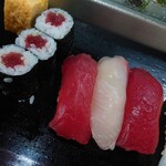 Sushi Tatsu - 鮪二貫、カンパチ