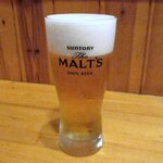 あじ彩 - あじ彩 「生ビール（モルツ）」