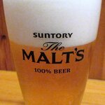 あじ彩 - あじ彩 「生ビール（モルツ）」