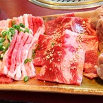 焼肉しょうや - 各70gくらいかな