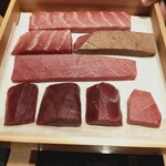 恵比寿 鮨 ふじまさ - まぐろたち