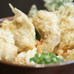 まる博 - かしわ天ぶっかけ 饂飩冷☆