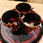 富小路 やま岸 - ☆明太子、ちりめんじゃこ、なめ茸。