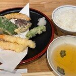 にんじん - 天ぷらと白ごはん