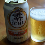 Sauna Shikiji - ノンアルコールビール（ゼロイチ）３５０円