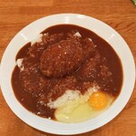 カレーハウス キラリ - 生卵ハンバーグカレー