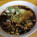 一〇そば - 温かいおそば、のり塩ひくちとり天＋山形だし