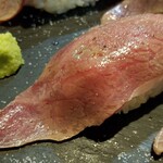 肉匠竹駒 - ◆上州牛「牛にぎりあぶり」◇塩