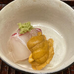 竹屋町 三多 - 明石の鯛と福井県小浜市の雲丹