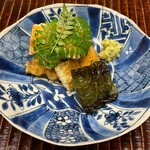 竹屋町 三多 - 有明の海うなぎ　木の芽　京野菜田中とうがらしの焼き浸し