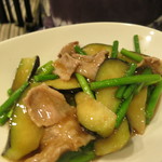 春駒 - 茄子とニンニクの芽の炒め