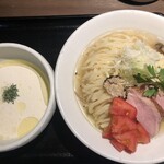 鴨出汁中華蕎麦 麺屋yoshiki - 鴨とトリュフのクリーミー冷やし和えつけそば