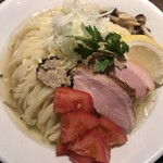 鴨出汁中華蕎麦 麺屋yoshiki - 鴨とトリュフのクリーミー冷やし和えつけそば