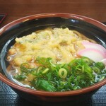 麺屋　まる - かき揚げうどん (税込)400円 ※角度を変えて(2021.07.15)