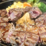 いきなりステーキ - ワイルドステーキ450㌘@¥1925+ランチセット¥220