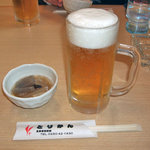 とりかん - 生ビール（小）とお通しの「のっぺ」