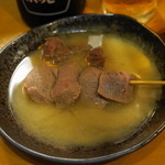 ささよし - 2012.10 レバー（1串190円）しゃぶしゃぶ