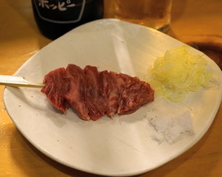 Sasayoshi - 2012.10 牛ハラミ刺（1串300円）