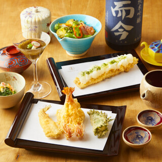 Delicious tempura made with seasonal ingredients and craftsmanship