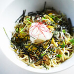 Japanese-style whitebait, perilla leaves, and grated radish