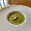 サントピアット - 料理写真:鮎のリエットとズッキーニの冷製スープ