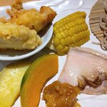 冠地鶏とかぼす平目 とよの本舗 - 