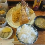 とり吉 - アジフライ定食¥940-