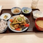 Sachifukuya Kafe - 鶏の唐揚香味ダレ定食