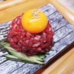 Carefully selected lean beef yukhoe from Hokkaido