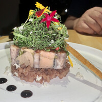 rece - 島根産穴子　フォアグラ　からし菜