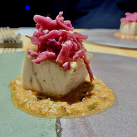 rece - カジキマグロ　プッタネスカ　紫キャベツ