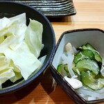 焼き鳥 ばかちん - キャベツとおとおし