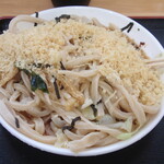 手打ちうどん ろくでなし - 味変に、途中から揚げ玉大量投入！！