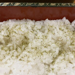 鰻はし本 - 山椒をご飯に