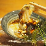 すし処 錦 - アワビ肝醤油