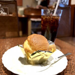再会 - マフィンセット アイスコーヒー