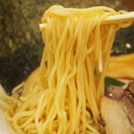 なにわ 麺次郎 - 特製 黄金貝らーめん（麺）