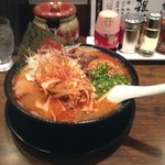 Ganso Menya Harajuku - 今日の名古屋めし！麺屋原宿の赤ネギチャーシュー麺！うまし！