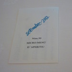 レストラン サンパウ - マクロメニューの裏には、シェフのサイン♪