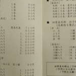 田原屋 - パンフレットの価格表（2012/10現在)