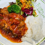 ビストロ・ダルブル - 宮崎若鶏のピリ辛トマト煮