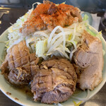 かじろうramen7 - ラーメン小750円　野菜、にんにく、脂まし