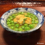 日本料理 新茶家 - 生海胆と涙豆の玉締め