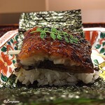 日本料理 新茶家 - 天然鰻の地焼の鰻葱胡巻