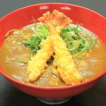 海老天カレーうどん